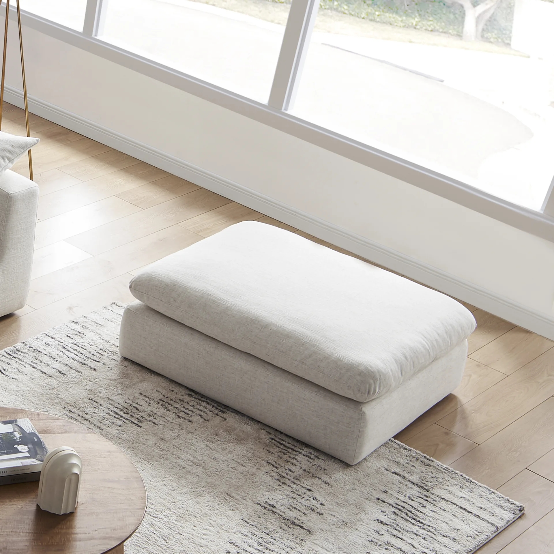 Dawson Chaise Sectional Sofa with Ottoman