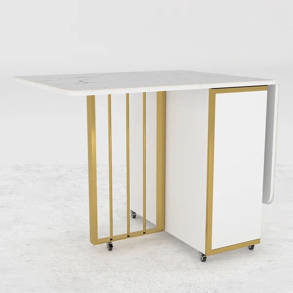 Modern Folding White Dining Table 63