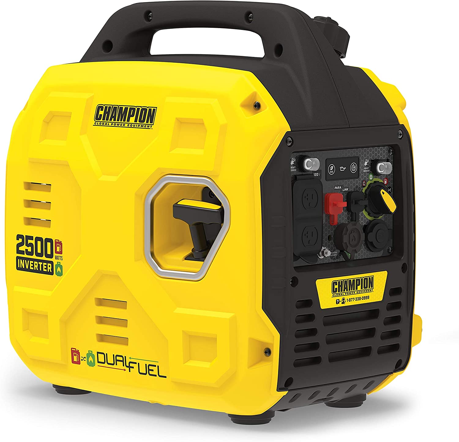 Champion Power Equipment 200961 2500-Watt Dual Fuel Portable Inverter Generator, Ultralight