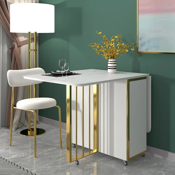 Modern Folding White Dining Table 63