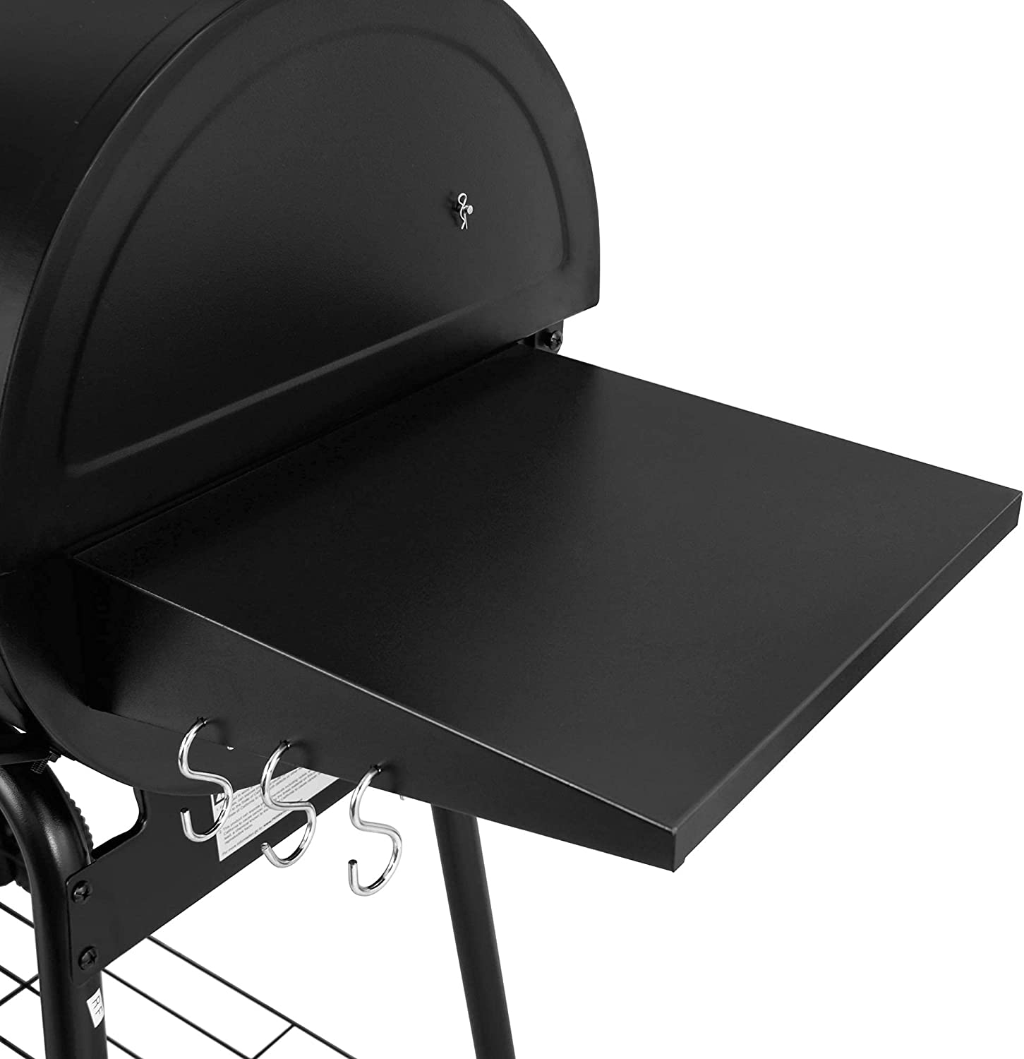 Royal Gourmet CC1830SC Charcoal Grill Offset Smoker with Cover, 811 Square Inches, Black, Outdoor Camping