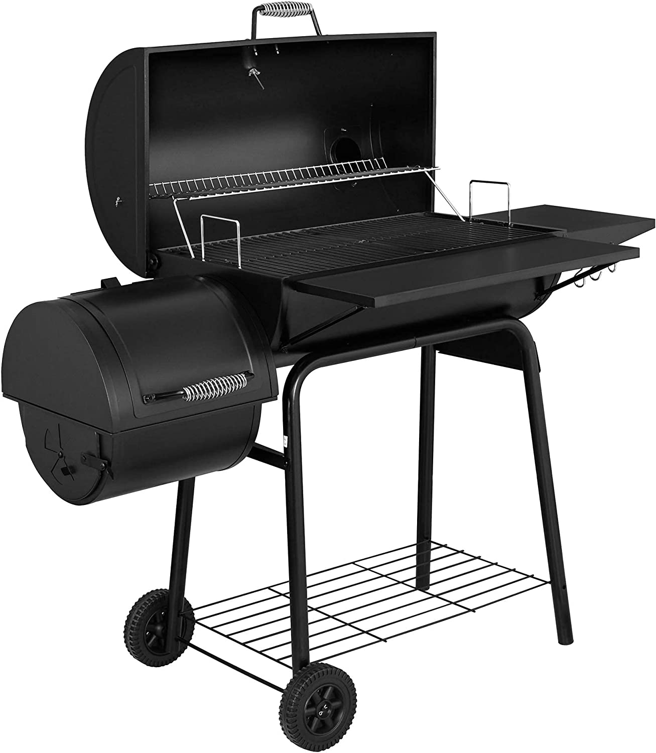 Royal Gourmet CC1830SC Charcoal Grill Offset Smoker with Cover, 811 Square Inches, Black, Outdoor Camping