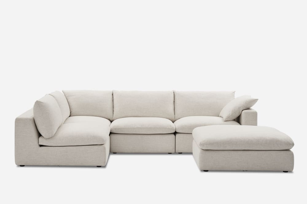 Dawson Chaise Sectional Sofa with Ottoman