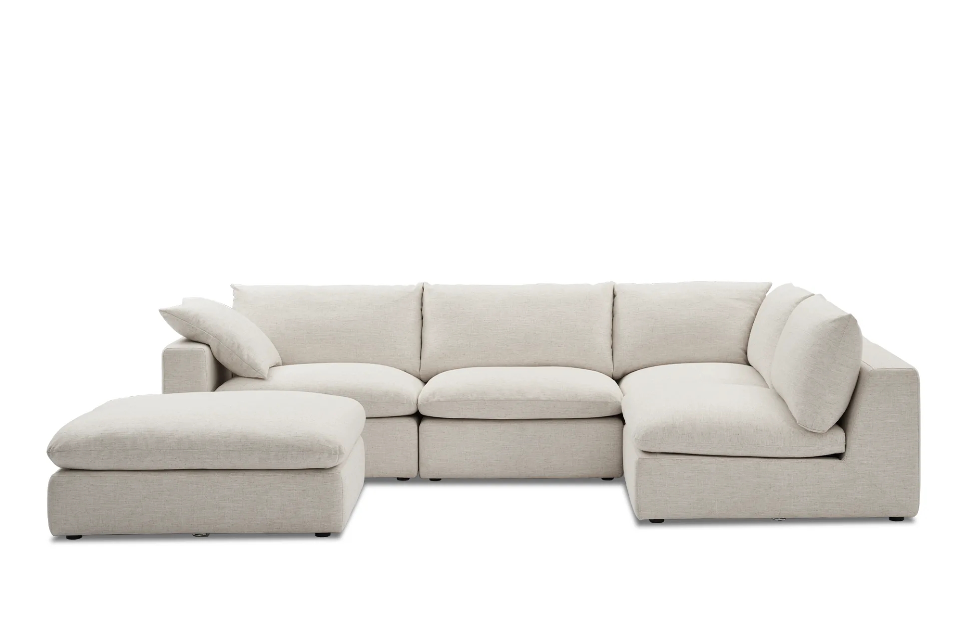 Dawson Chaise Sectional Sofa with Ottoman