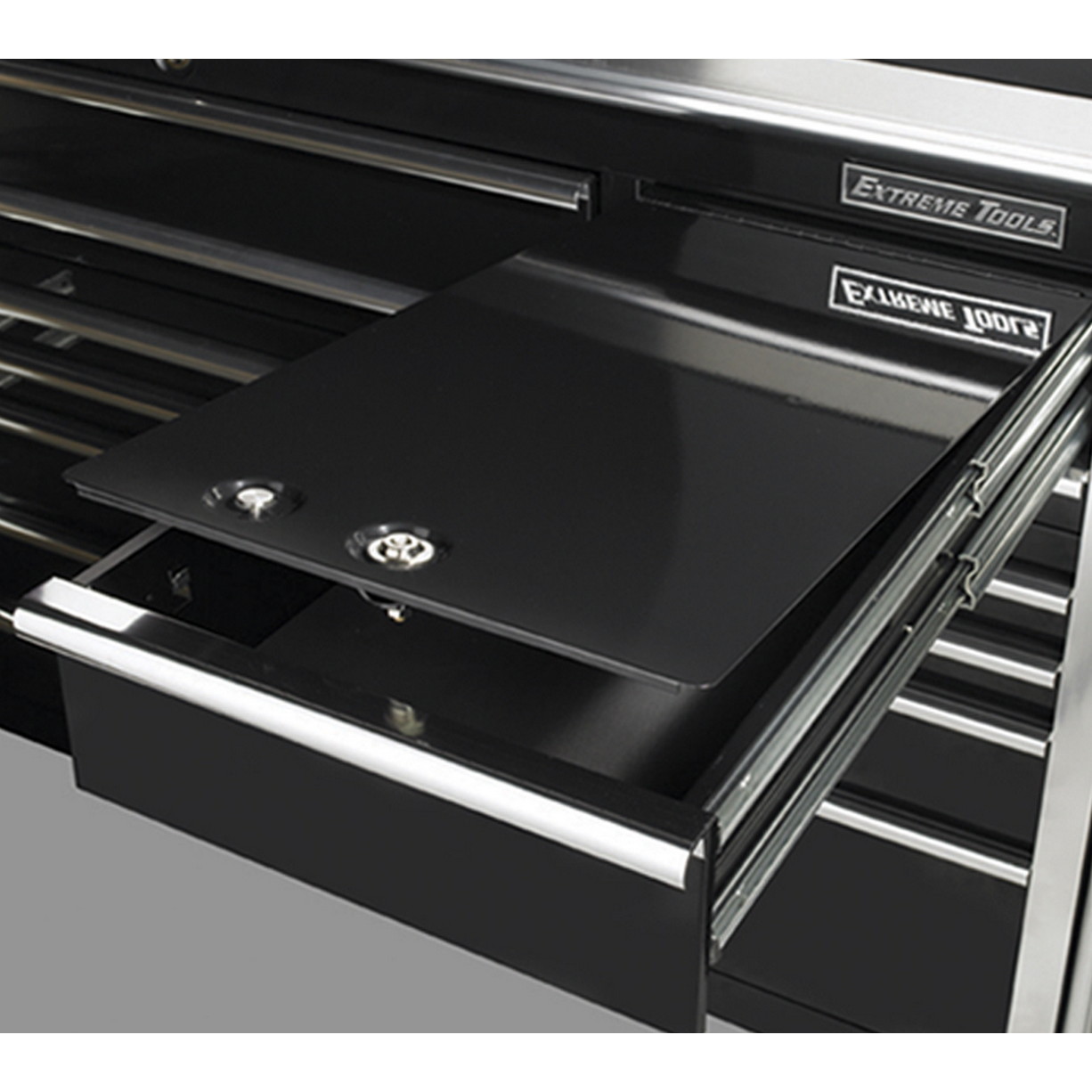 n- used toolbox72 29 Drawers Professional Roller Cabinet, Extreme Power Workstation Hutch & Side Cabinets & ProCasters Combon-